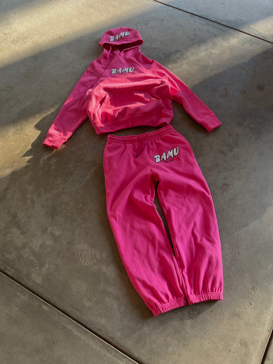 Pink Tracksuit Set